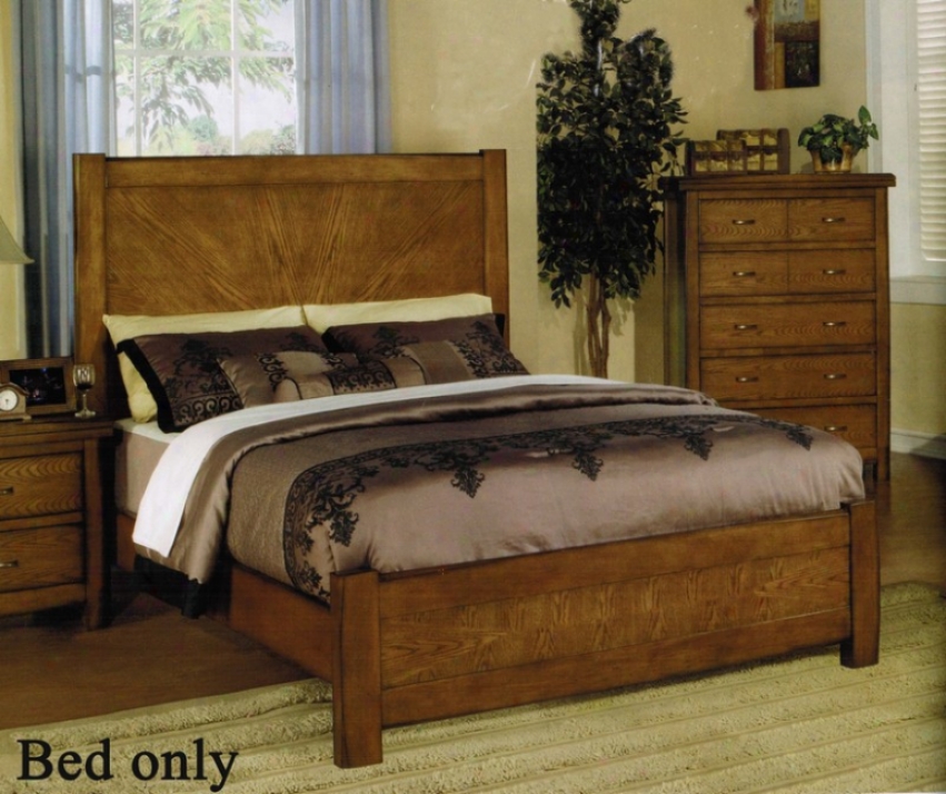 California King Size Bed In Ask Oak Finish