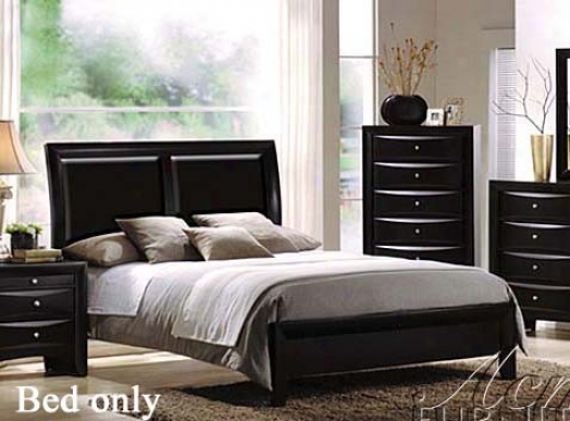 California King Size Bed With Blacl Bycast Headboard