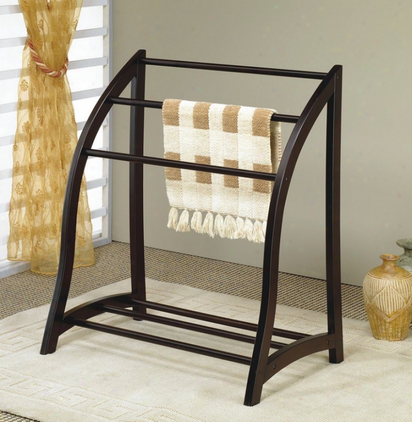 Cappuccino Perfect Wooden Blanket / Quilt / Towel Rack