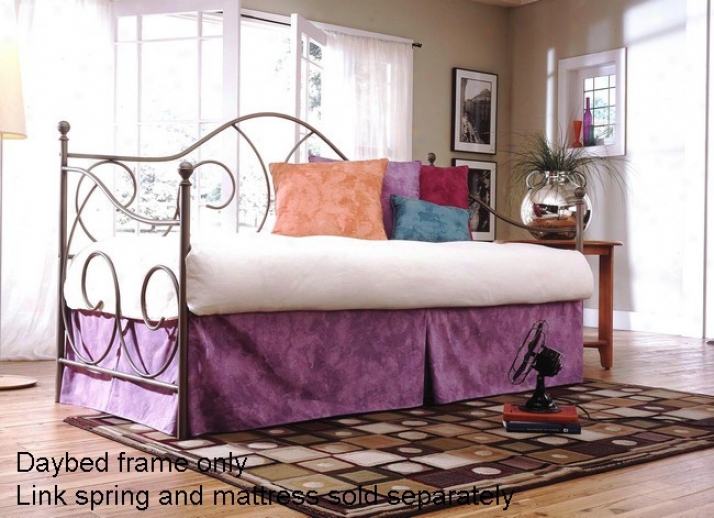 Caroline Flint Finish Iron Metal Daybed