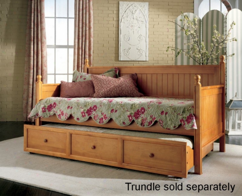 Casey Ii Daybed With Rails - Craftsman Design In Honey Maple Finish