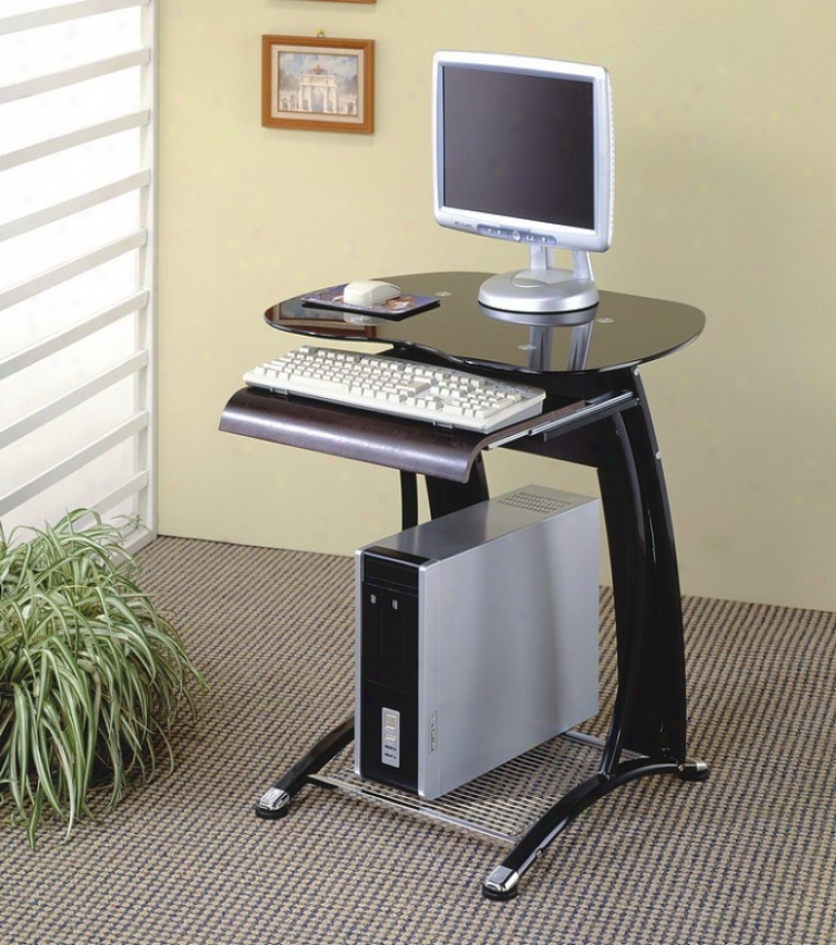 Casual Design Black Home Office Computer Workstation Desk