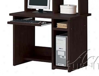 Computer Desk Contemporary Style In Espresso Finish