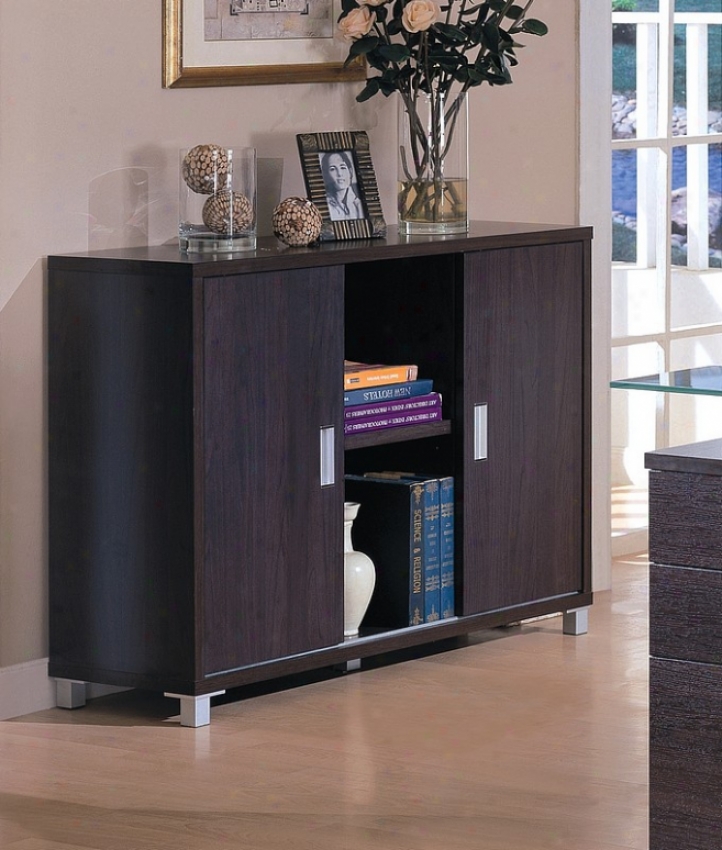 Contemporary Home Office Credenza Desk Storage Side Table