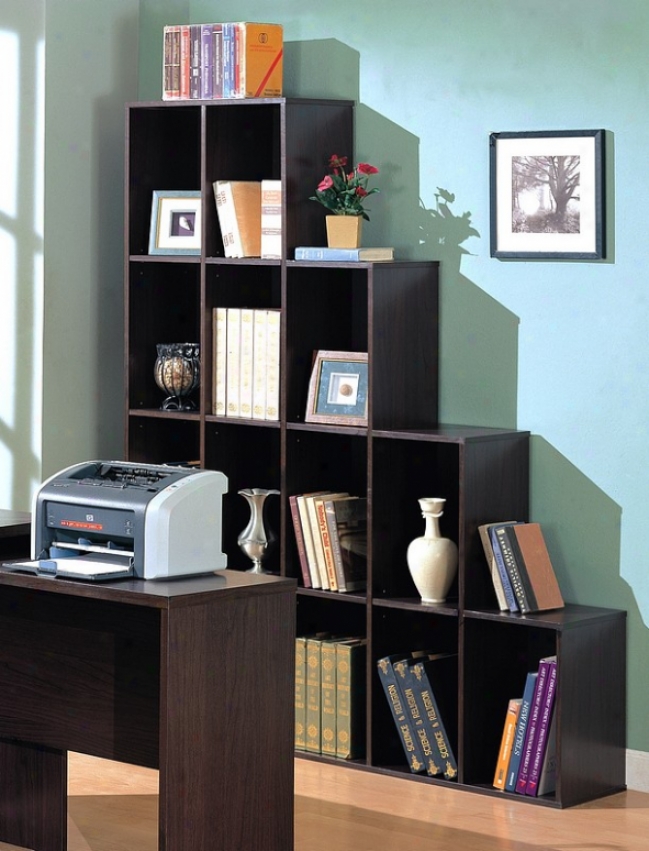 Contemporary Home Office Cube Bookcase Display Shelves