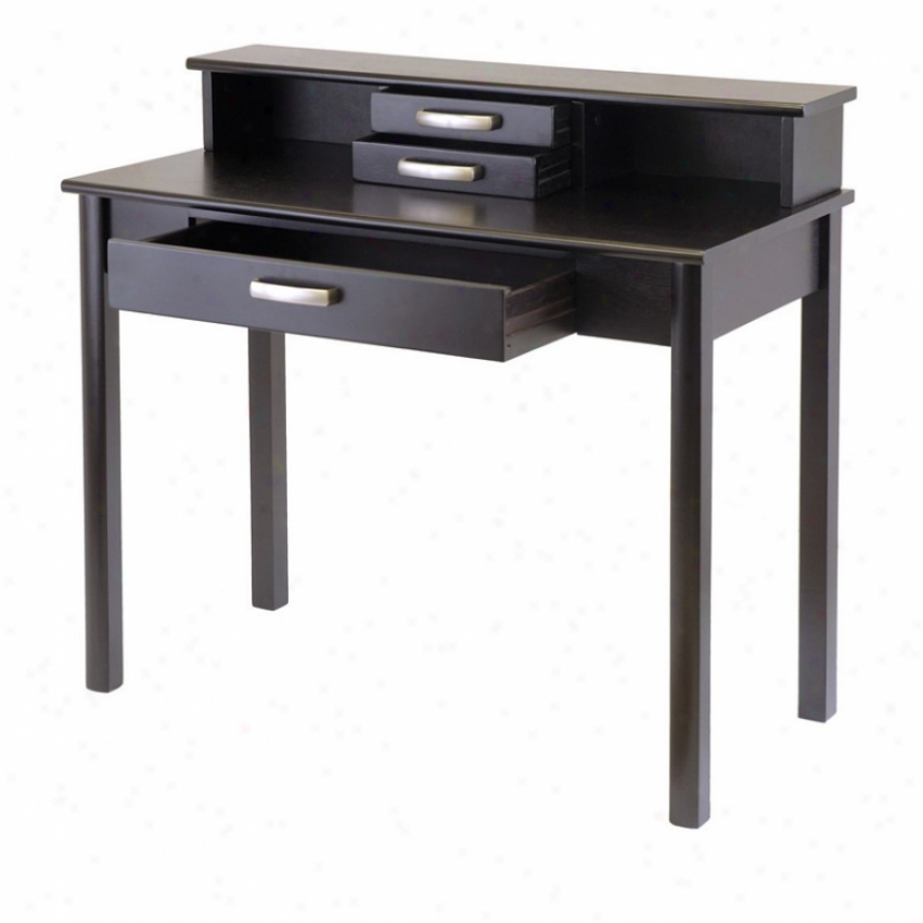 Contemporary Home Place of business Writing Desk Wit hHutch