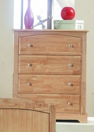 Contemporary Maple Finish Solid Wood Storage Chest