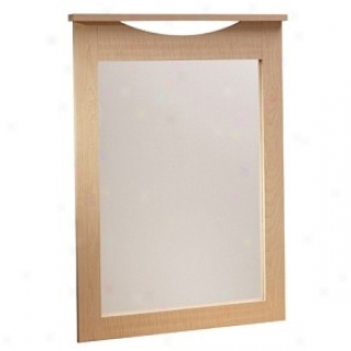 Contemporary Denominate Natural Maple Finish Mirror 29'' X 40''