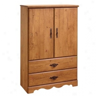 Country Style Country Pine Finish Door Chest