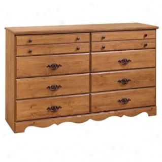 Country Style Country Languish Finish Triple Dresser