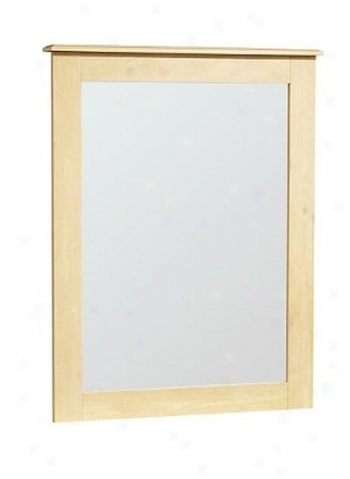 Country Style Romantic Pine Finish Mirror