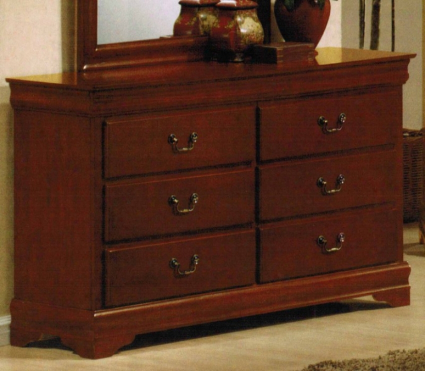 Dresser Louis Phillipe Style In Cherry Oak End