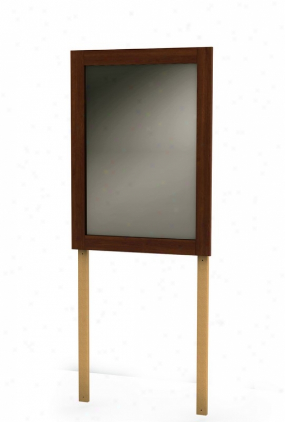 Dresser Mirror Contemporary Style In Sumptuous Cherry Fniish