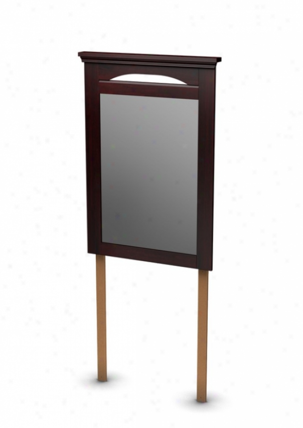 Dresser Mirror Transitional Diction In Dark Mahogany Finish