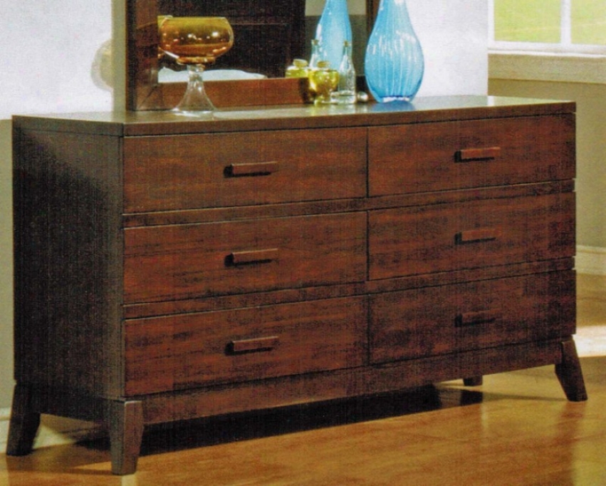 Dresser With Taper Legs In Espresso Finish