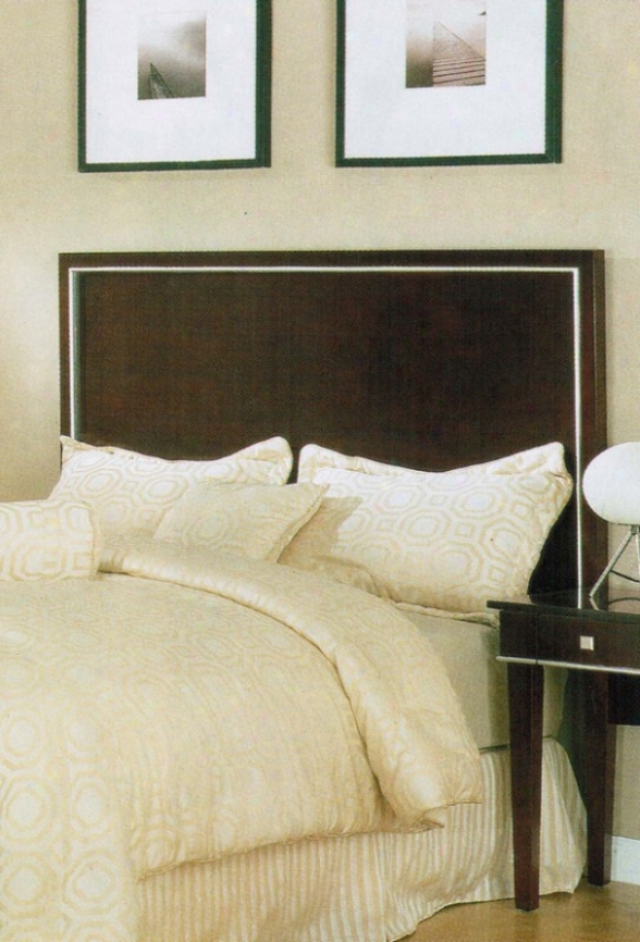 Easte5n King Size Headboard Contemporary Style Espresso Finish