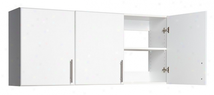 Elite Home Storgae Collection White Finish Topper Wall 3-door Cabinet