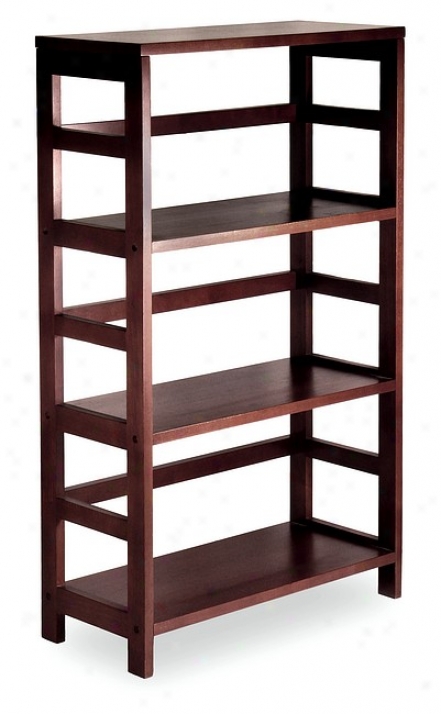 Esprexso Finish 3-tier Wood Shelf Bookcase