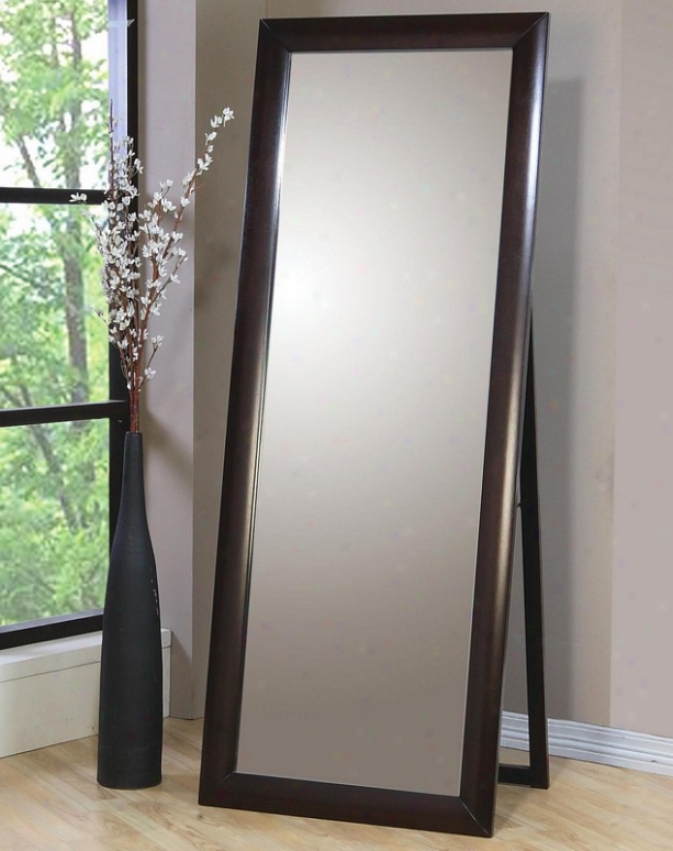 Floor Mirror Duration Mirror In Cappuccino Finish Frame