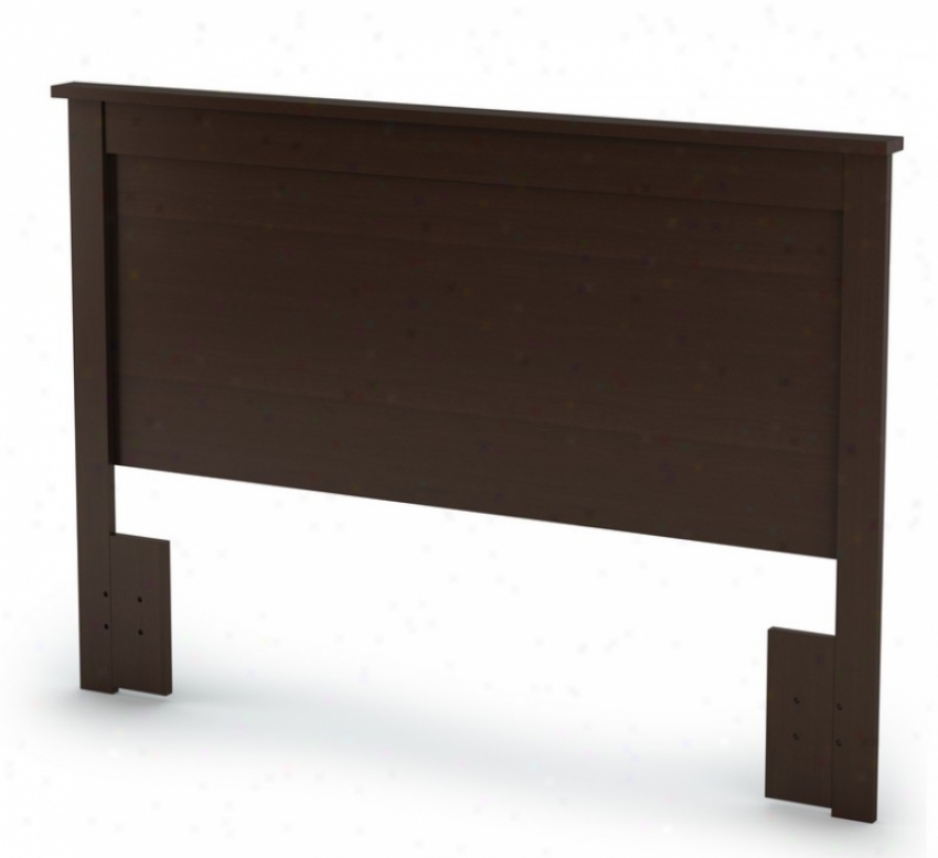 Full/ Queen Bigness Headboard Transitional Stylw In Chocolate Finish