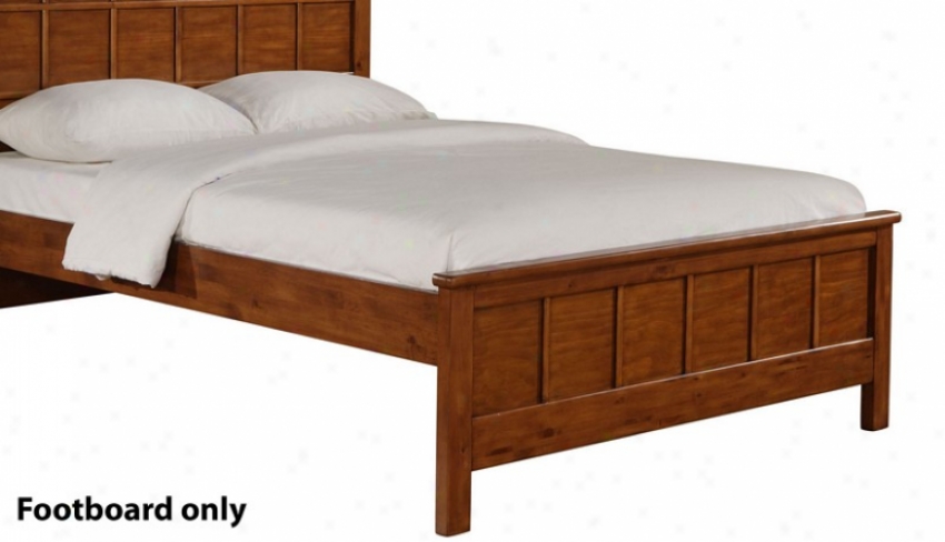 Full /queen Size Panel Footboard In Antique Walnut Finish