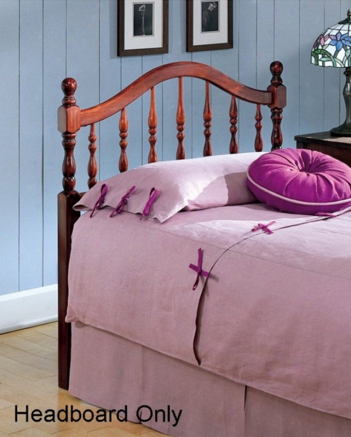 Full/ Queen Size Wood Headboard - Bennington Traditional Design In English Cherry Finish