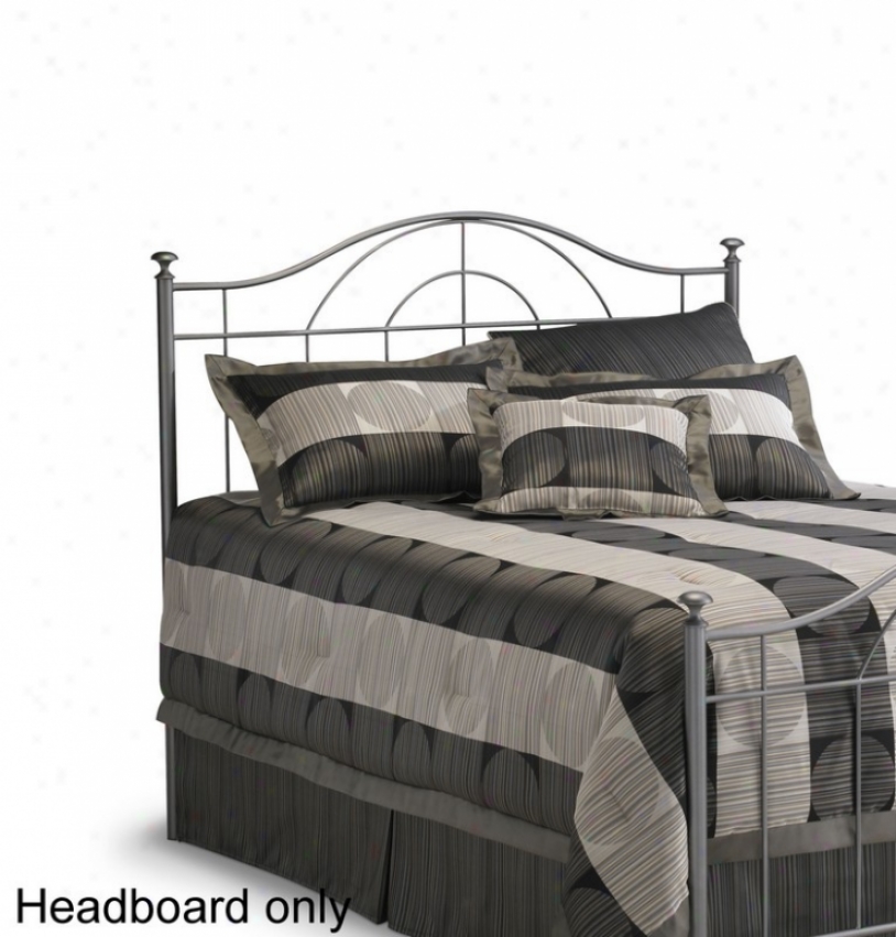 Full Bigness Metal Headboard - Carrington In Vintage Silver Finish