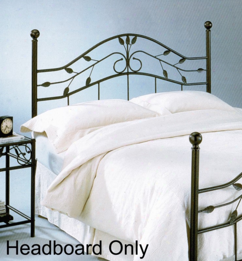 Full Size Metal Headboard - Sycamore Transitional Design In Hammered Copper Finish