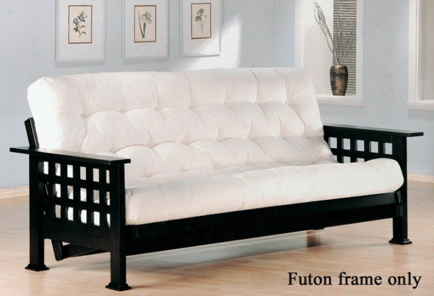 Futon Form In the opinion of Checker Design In Cappuccion Finish