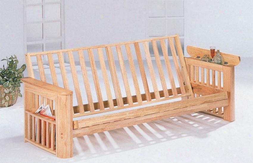 Futon Frame Attending Magazine Rack In Illegitimate Finish