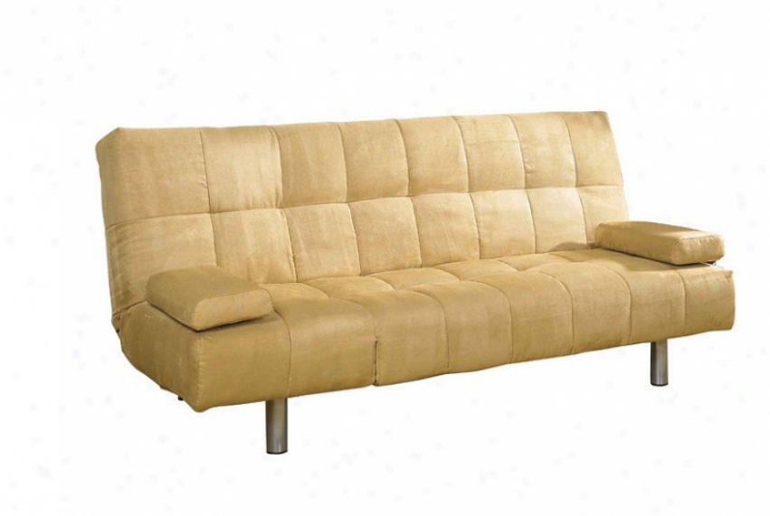 Futon Sofa Couch - Camwl Cover With Straight Metal Legs