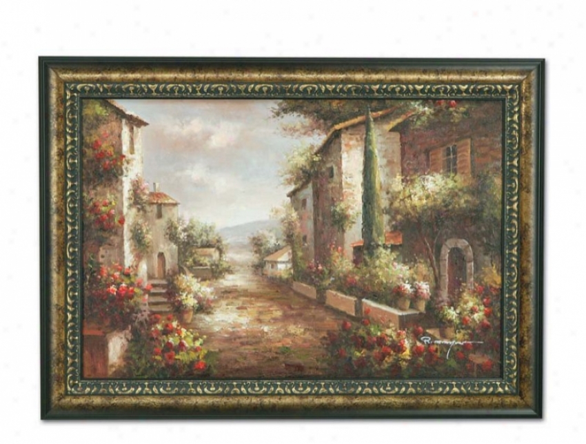 Hznd Painted Oil Painting On Canvaas In Tuscany Sun Theme