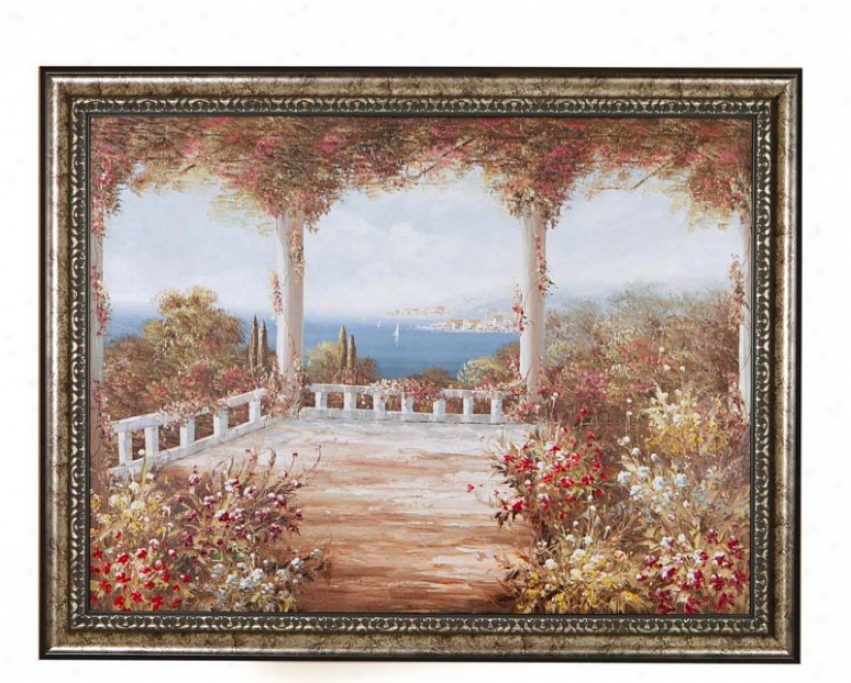 Hand Painted Oil Painting On Canvas In Via Rosa Theme