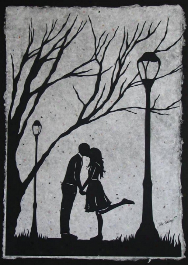 Handmade Papercut Art - Autumn Kiss On Large Scale