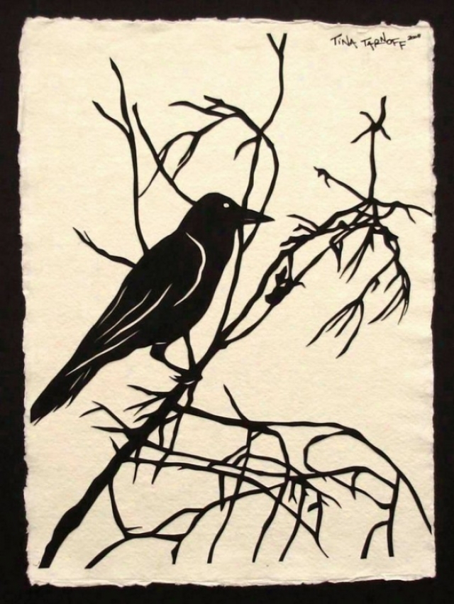 Handmade Papercut Art - For The Love Of Crows 1