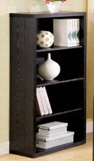 Home Office Bookcase In Black Finish