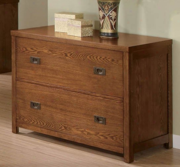 Home Office File Cabinet With Sleek Line sIn Oak Perfect