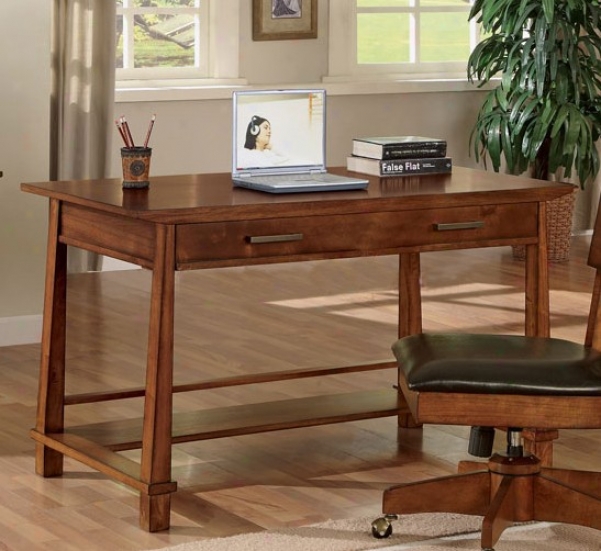 Home Office Working Desk In Light Brown Fiinsh