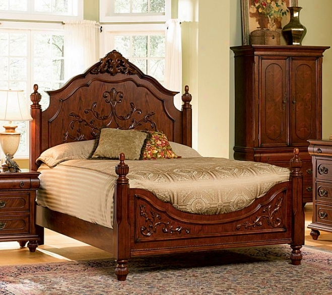 Isabella Collection Solid Hardwood California King Size Bed
