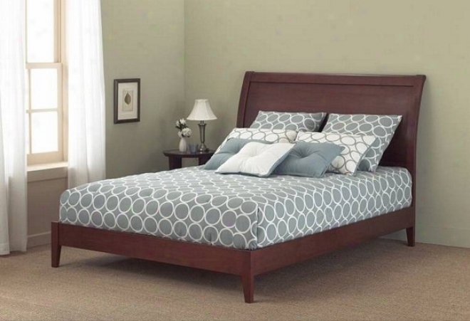 Java Mahogany Accomplish Full Size Wood Platform Bed