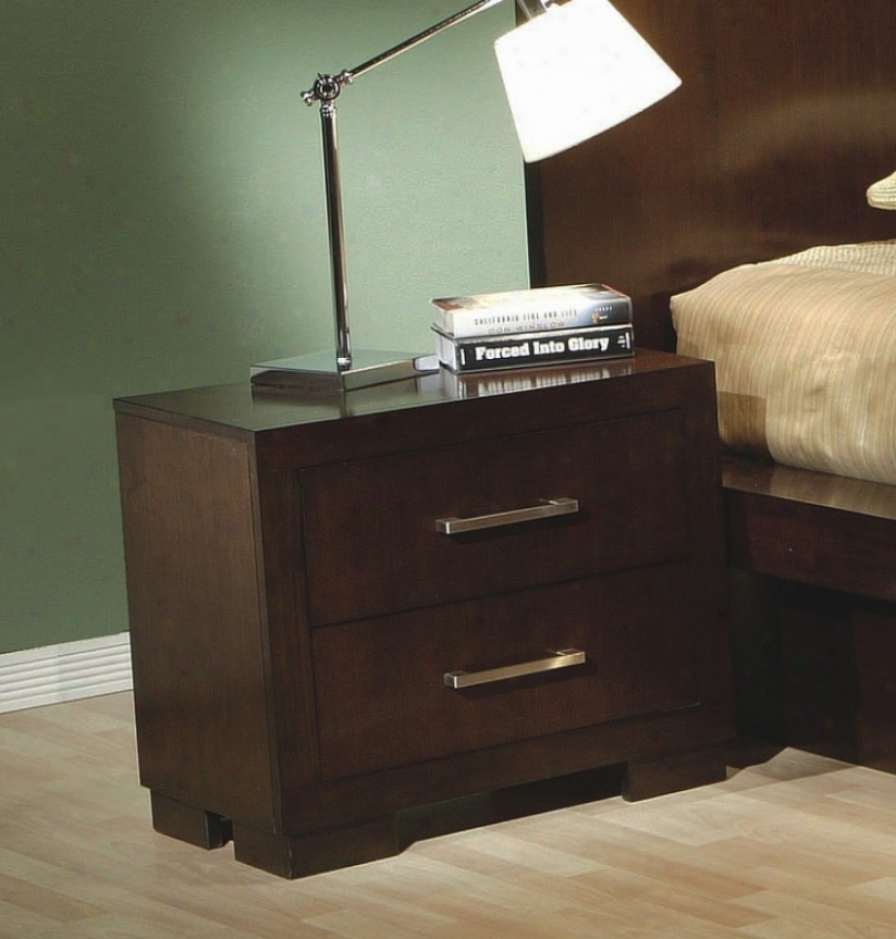 Jessica Collection Contemporary Style Bedside Night Stand