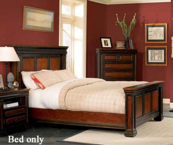King Size Bed In Two-toned Finish