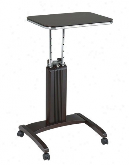 Laptop Stand With Adjustable Height In Espresso Finish