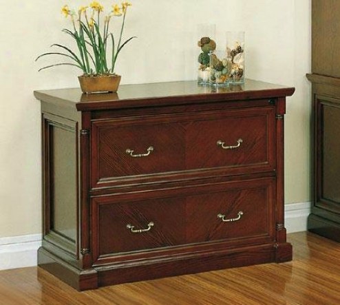 Lateral File Cabinet Orally transmitted Style Bourbon Cherry Finishh