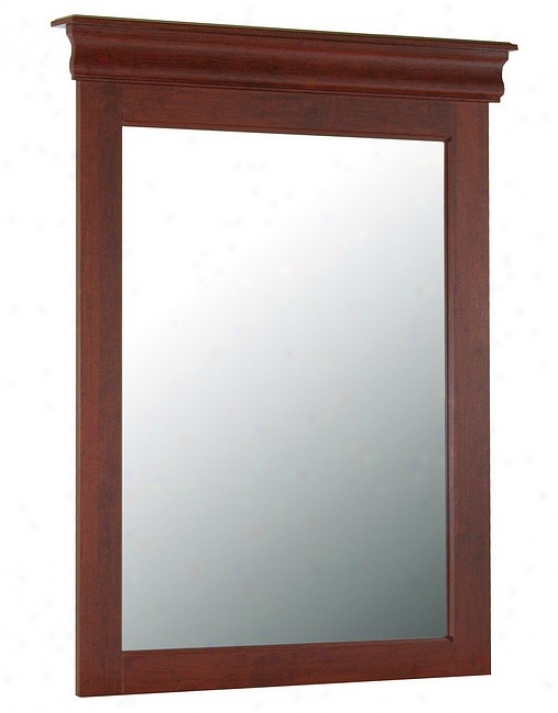 Louis-philippe Style Cherry Finish Bedroom Mirror