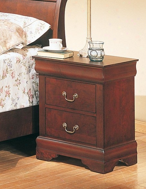 Louis Philippe Style Cherry Finish Darkness Stand