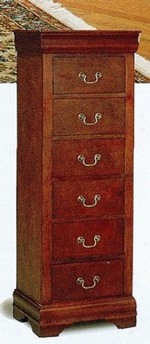 Louis Phillipe Style Cherry Finish Forest Lingerie Chest /dresser