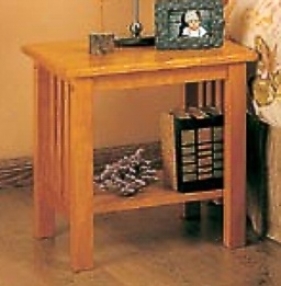 Mission Solid Oak Wood Bed-side Night Stand