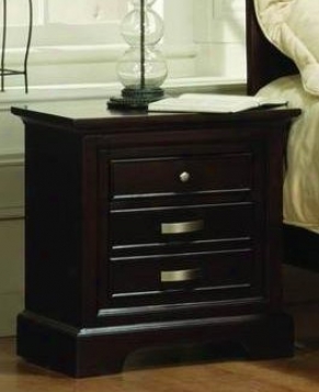 Night Stand Traditional Style In Espresso Finish