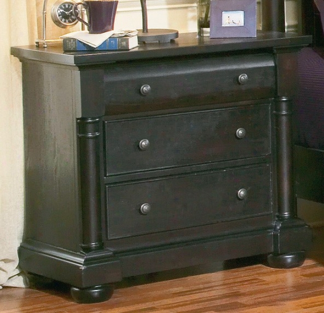 Night Stand Traditional Style In Mocha Finish